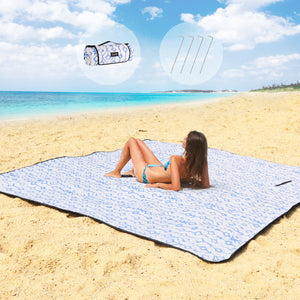 ZAZE Picnic Blankets Beach Blanket 80''x80'' Extra Large